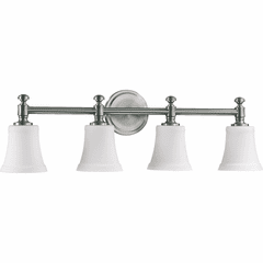 Quorum Rossington 4-LT Vanity - Satin Nickel - 5122-4-65