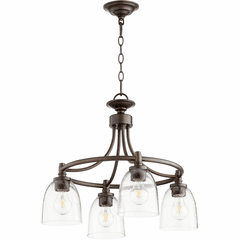 Quorum Rossington Nook Light - Oiled Bronze W/ Clear/Seeded - 6422-4-286 Quorum Rossington Nook Light - Oiled Bronze W/ Clear/Seeded - 6422-4-286