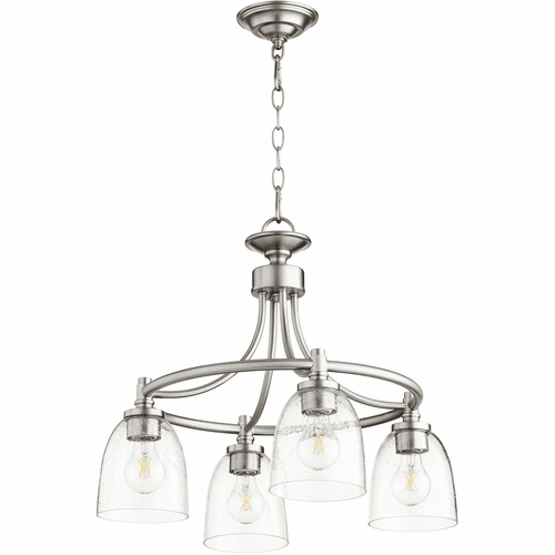 Quorum Rossington Nook Light - Satin Nickel W/ Clear/Seeded - 6422-4-265