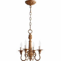 Quorum Salento 13" 4-LT Chandelier - French Umber - 6006-4-94 Quorum Salento 13" 4-LT Chandelier - French Umber - 6006-4-94