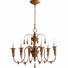 Quorum Salento 25" 6-LT Chandelier - French Umber - 6316-6-94
