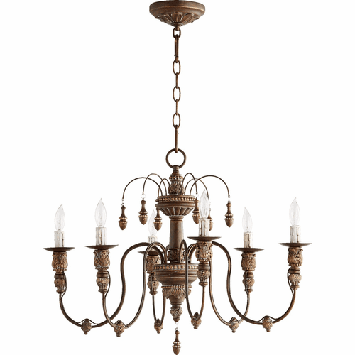 Quorum Salento 25" 6-LT Chandelier - Vintage Copper - 6316-6-39
