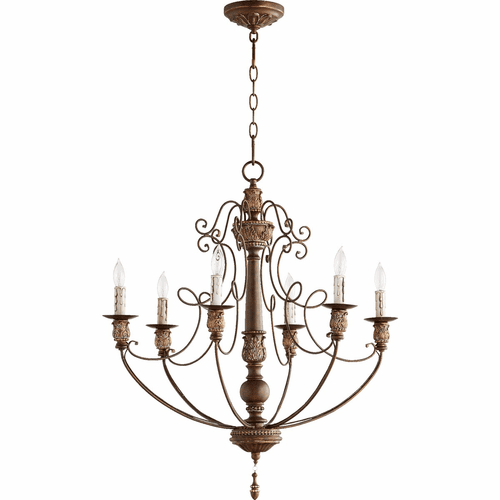 Quorum Salento 27" 6-LT Chandelier - Vintage Copper - 6106-6-39