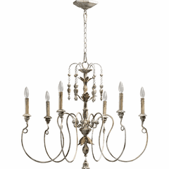 Quorum Salento 32" 6-LT Chandelier - Persian White - 6006-6-70