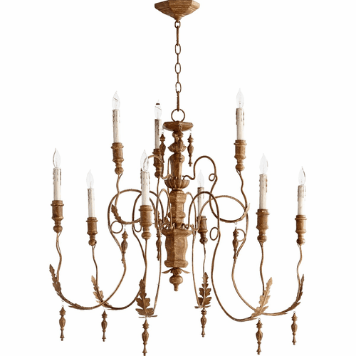 Quorum Salento 32" 9-LT Chandelier - French Umber - 6006-9-94