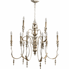 Quorum Salento 32" 9-LT Chandelier - Persian White - 6006-9-70