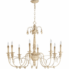 Quorum Salento 37" 8-LT Chandelier - Persian White - 6106-8-70