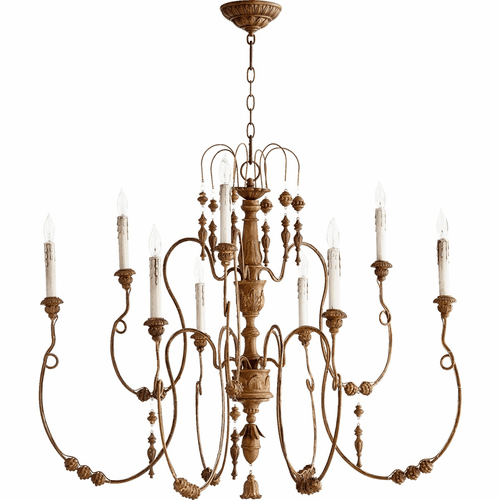 Quorum Salento 40" 9-LT Chandelier - French Umber - 6206-9-94