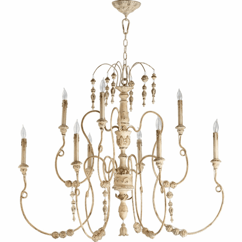 Quorum Salento 40" 9-LT Chandelier - Persian White - 6206-9-70