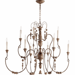 Quorum Salento 40" 9-LT Chandelier - Vintage Copper - 6206-9-39