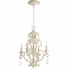 Quorum San Miguel 4-LT Chandelier - Persian White - 6073-4-70