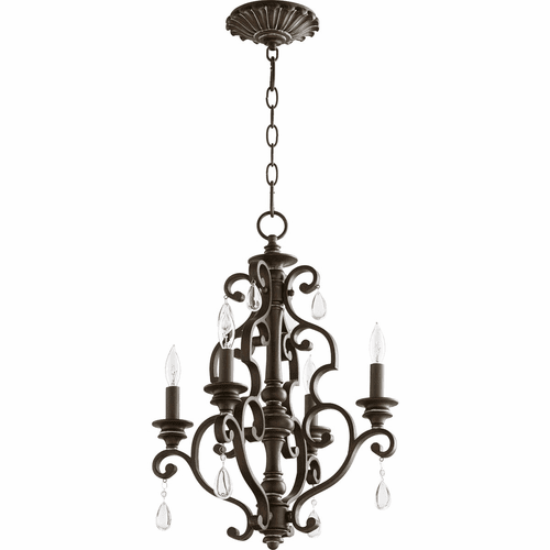 Quorum San Miguel 4-LT Chandelier - Vintage Copper - 6073-4-39