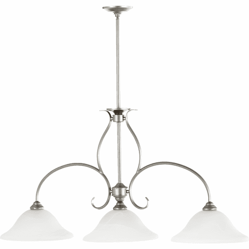 Quorum Spencer 3-LT Island Light - Classic Nickel - 6510-3-64