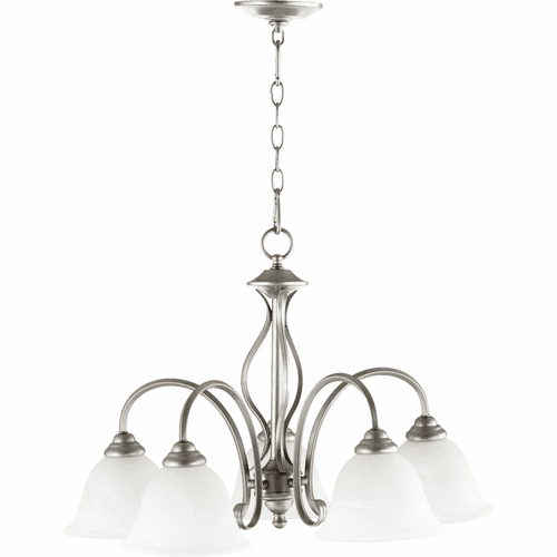 Quorum Spencer 5-LT Nook Light - Classic Nickel - 6410-5-64