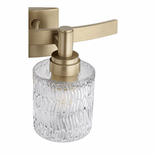 Quorum Stadium 2-LT Bath Vanity Light - Aged Brass  - 5184-2-80