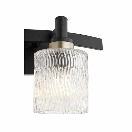 Quorum Stadium 2-LT Bath Vanity Light - Noir  - 5184-2-69