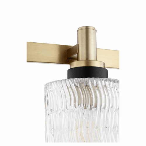Quorum Stadium 4-LT Bath Vanity Light - Aged Brass  - 5184-4-80
