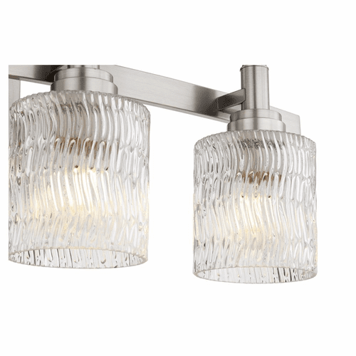 Quorum Stadium 4-LT Bath Vanity Light - Satin Nickel  - 5184-4-65