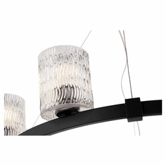 Quorum Stadium 8-LT Chandelier - Noir  - 6184-8-69