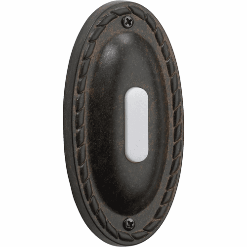 Quorum Traditional Oval Door Chime Button - Toasted Sienna - 7-308-44