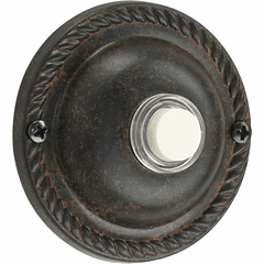 Quorum Traditional Round Door Chime Button - Toasted Sienna - 7-305-44