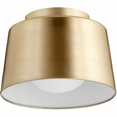 Quorum Trapeze 11" Flushmount - Aged Brass - 3003-11-80 Quorum Trapeze 11" Flushmount - Aged Brass - 3003-11-80