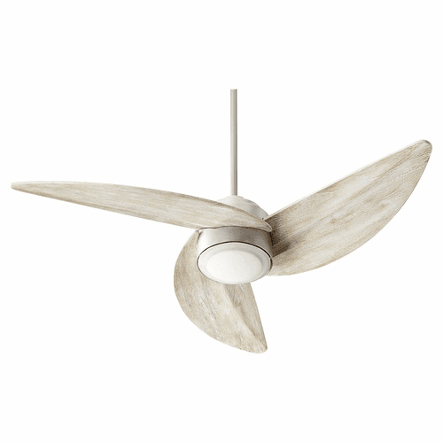 Quorum Trinity 1-LT LED Ceiling Fan - Satin Nickel  - 41523-65