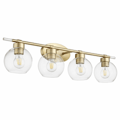 Quorum Volan 4-LT Bath Vanity Light - Aged Brass  - 5317-4-80