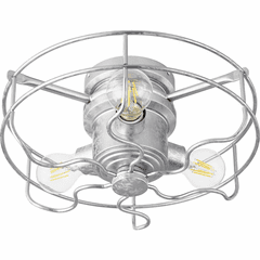 Quorum Windmill 3-LT Cage Light Kit - Galvanized - 1905-9