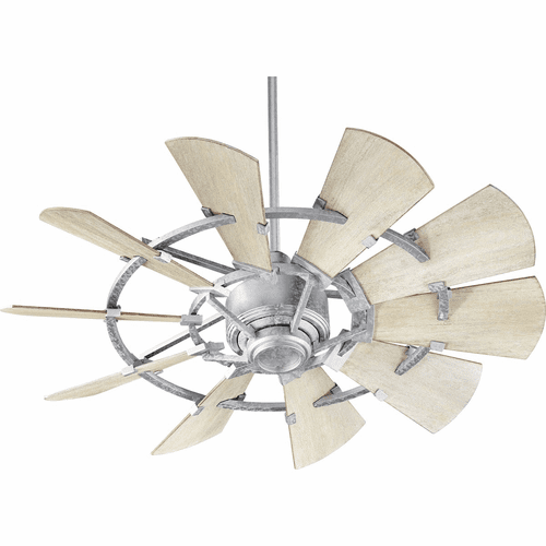Quorum Windmill 44" Ceiling Fan - Galvanized - 94410-9