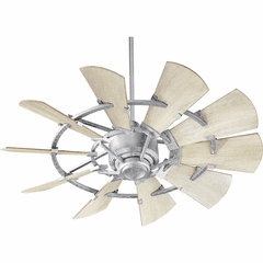 Quorum Windmill 44" Ceiling Fan - Galvanized - 94410-9