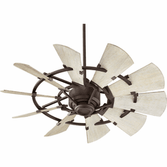 Quorum Windmill 44" Ceiling Fan - Oiled Bronze - 94410-86