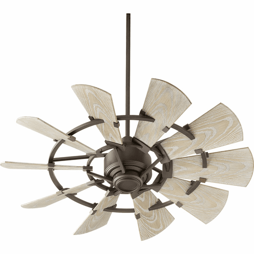 Quorum Windmill 44" Patio Fan - Oiled Bronze - 194410-86