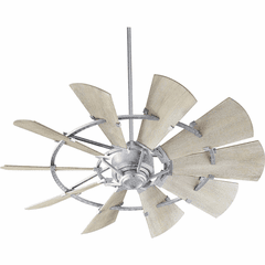 Quorum Windmill 52" Ceiling Fan - Galvanized - 95210-9