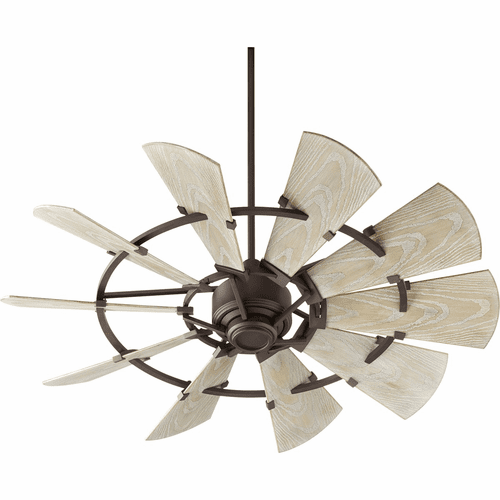Quorum Windmill 52" Patio Fan - Oiled Bronze - 195210-86