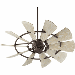 Quorum Windmill 52" Patio Fan - Oiled Bronze - 195210-86