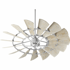 Quorum Windmill 60" Patio Fan - Galvanized - 196015-9