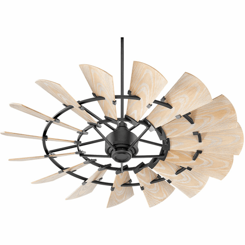 Quorum Windmill 60" Patio Fan - Noir - 196015-69