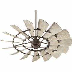 Quorum Windmill 60" Patio Fan - Oiled Bronze - 196015-86 Quorum Windmill 60" Patio Fan - Oiled Bronze - 196015-86