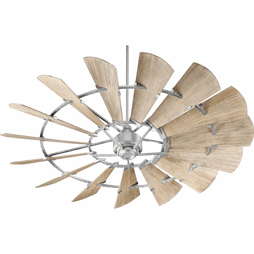 Quorum Windmill 72" Ceiling Fan - Galvanized - 97215-9