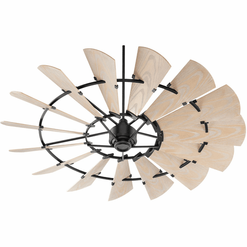 Quorum Windmill 72" Patio Fan - Noir - 197215-69