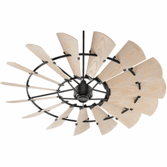Quorum Windmill 72" Patio Fan - Noir - 197215-69