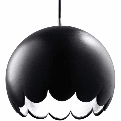 Radiance Scallop Pendant - Matte Black - CER-6470-CRB-CROM-BKCD