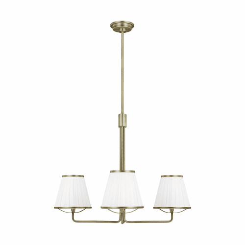 Ralph Lauren Esther 3-LT Small Chandelier - Time Worn Brass - LC1173TWB