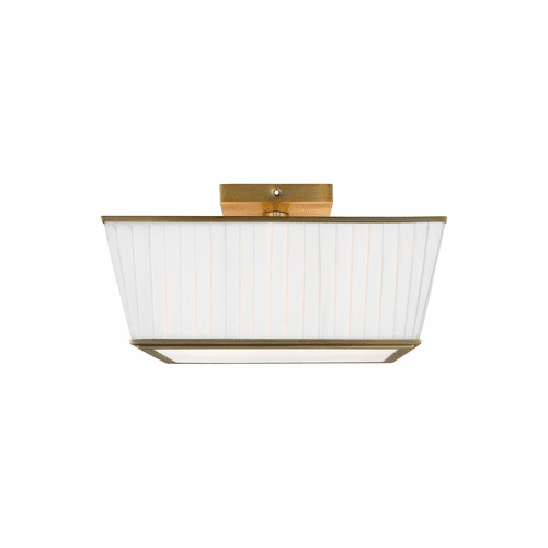 Ralph Lauren Esther 4-LT Flush Mount - Time Worn Brass - LF1044TWB