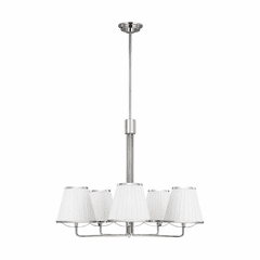 Ralph Lauren Esther 5-LT Medium Chandelier - Polished Nickel - LC1185PN