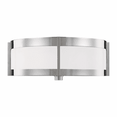Ralph Lauren Flynn 2-LT Flush Mount - Nickel - LF1012PN