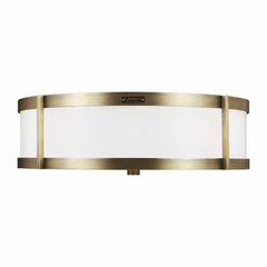Ralph Lauren Flynn 3-LT Flush Mount - Brass - LF1023TWB