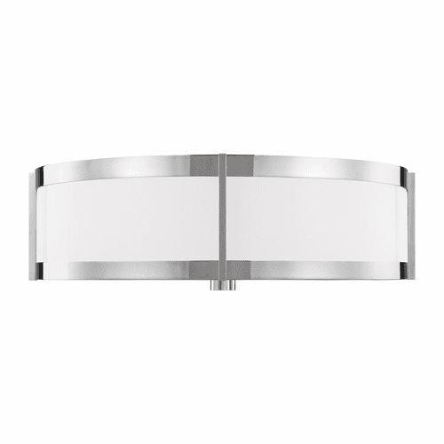 Ralph Lauren Flynn 3-LT Flush Mount - Nickel - LF1023PN