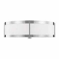 Ralph Lauren Flynn 3-LT Flush Mount - Nickel - LF1023PN